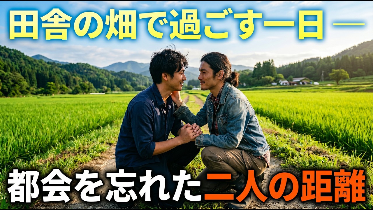 田舎の畑で過ごした一日 ― 都会を忘れた二人の距離