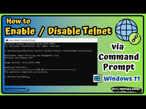 How to Enable and Disable Telnet on Windows 11 via Command Prompt