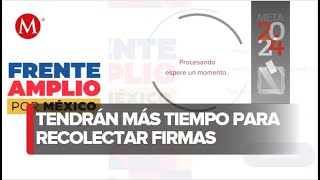 Frente Amplio por México extiende periodo de recepción de firmas