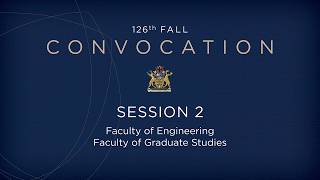 Information University of Windsor Fall Convocation 2026 - Session 2 Update