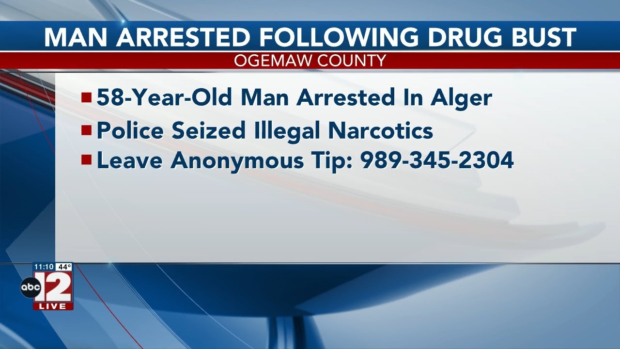 58-year-old man arrested following a drug bust in Ogemaw County - YouTube