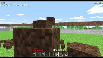 minecraft indev INFINITE DIRT GLITCH/BUG 20100110 gameplay