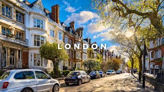 Victorian Streets of London| Kensington | London Walking Tour in 4K