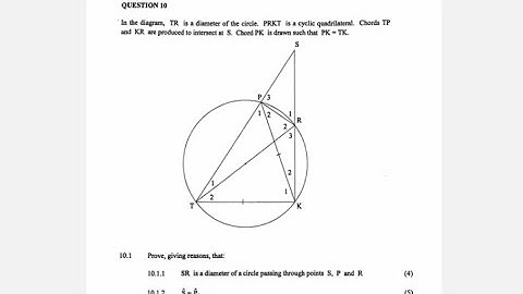 Euclidean Geometry | Grade 12 May/June 2023 Maths P2 | Question 10