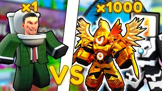 TOILET MAN ПРОТИВ 1000 ЮНИТОВ В SKIBIDI TOWER DEFENSE