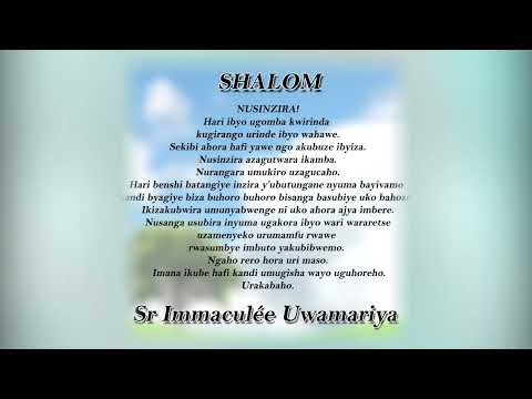 SHALOM.Inyigisho ya Sr Immaculée  aragira ati:IVUGURURE! |Ijambo ry'Imana ryo kuwa 23-7-2022