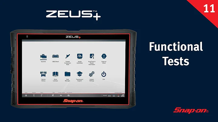 Functional Tests: ZEUS+™ (Pt. 11/13) | Snap-on® Training Solutions®