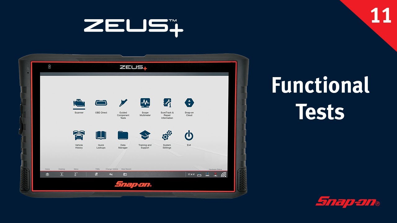 Functional Tests ZEUS+™ (Pt. 11/13) Snapon® Training Solutions