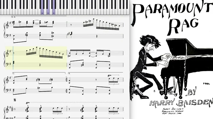 My piano solo of Paramount Rag by Harry Baisden (1915, Ragtime piano)