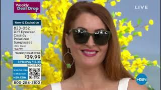 Diff Eyewear Cassidy Oversized CatEye Polarized Sunglass...