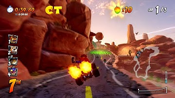 Crash Team Racing Nitro-Fueled: Adventure Part 36: Dingo Canyon (Yellow CTR Token)