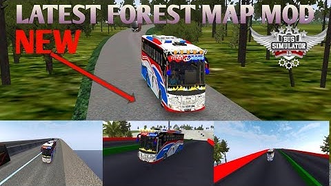 Indonesia bus simulator_New latest forest map mod  for Bussid video by RAMESH KRC GAMING
