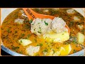 #Կոլոլակով ապուր։#Суп с фрикадельками.# Soup with meatballs.