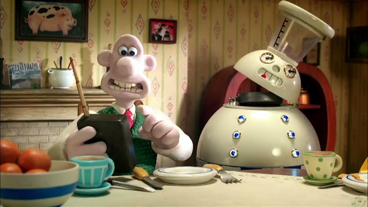 Wallace and Gromit the Autochef with fun sound effects. YouTube