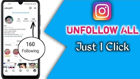 How To Unfollow Everyone On Instagram At Once 2021 | Instagram Par Sabko Ek Sath Unfollow Kaise Kare