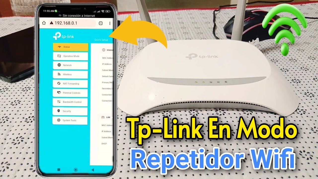 Configurar Router TP-LINK en Modo Repetidor Wifi (TL-WR850N) - YouTube