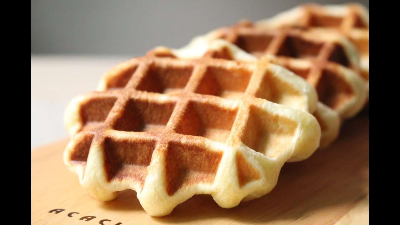 벨기에 와플 만들기 (belgium waffles) - YouTube