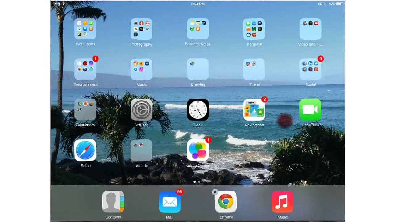 IPad How To Organize Apps Into Folders IPad IPhone YouTube