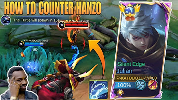 HOW TO COUNTER HANZO using [1000-IQ🧠] with JULIAN!! (easy tips n tricks) - Moba Legends