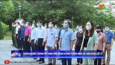 Đoàn đại biểu Thành phố Ninh Bình dâng hương tưởng niệm các Anh hùng liệt sỹ