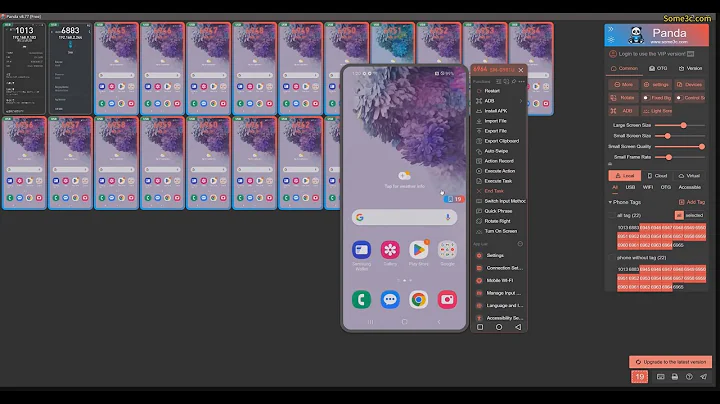 Panda Android screen mirroring cast phone screen to PC ADB batch control charging HUB use guide tips