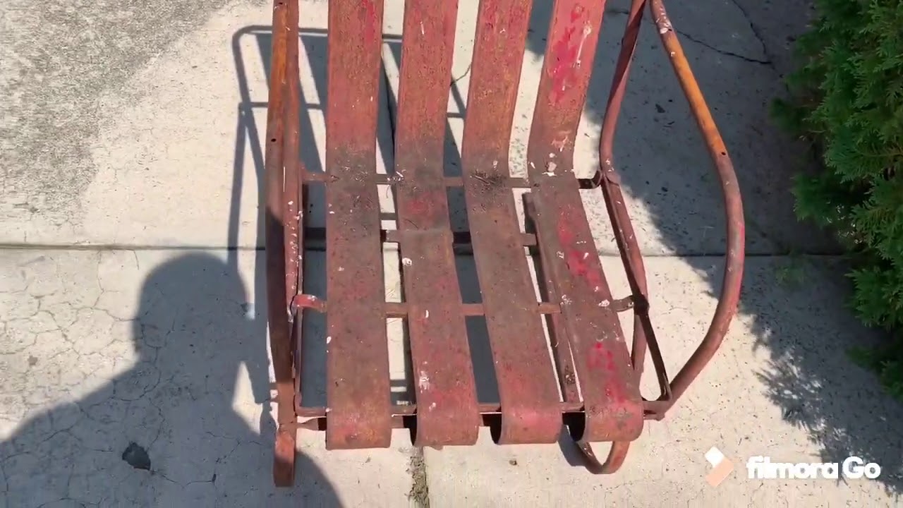 Antique Lawn Chair Restoration YouTube