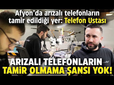 Afyon’da arızalı telefonların tamir edildiği yer: Telefon Ustası…