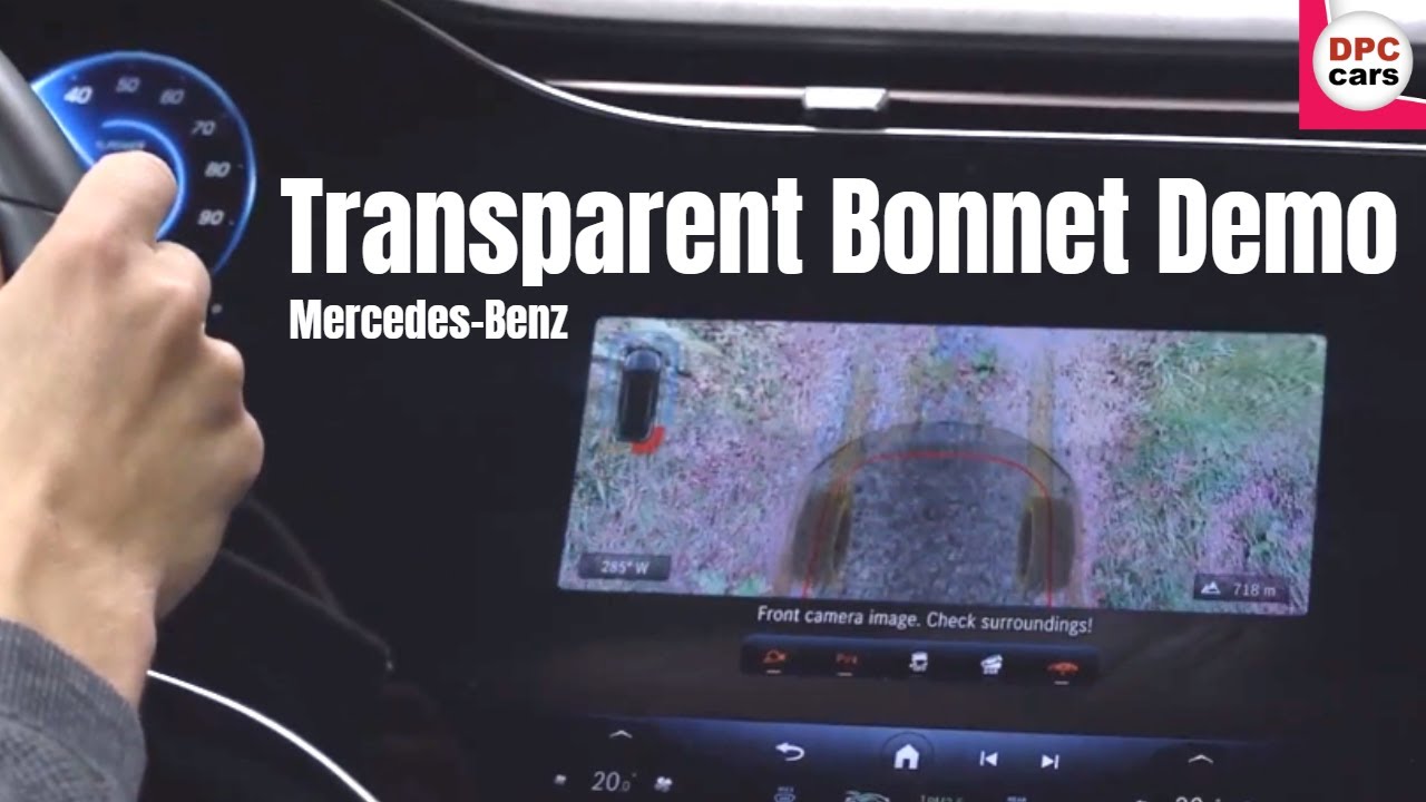 2023 Mercedes EQE SUV Transparent Bonnet Hood Demo 