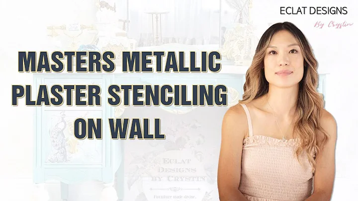 Modern Masters Metallic Plaster Stenciling on Wall