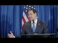 Secretary Rubio holds a joint press availability with Surinamese President Santokhi