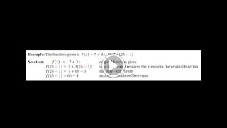 Evaluating Functions with Variables 1