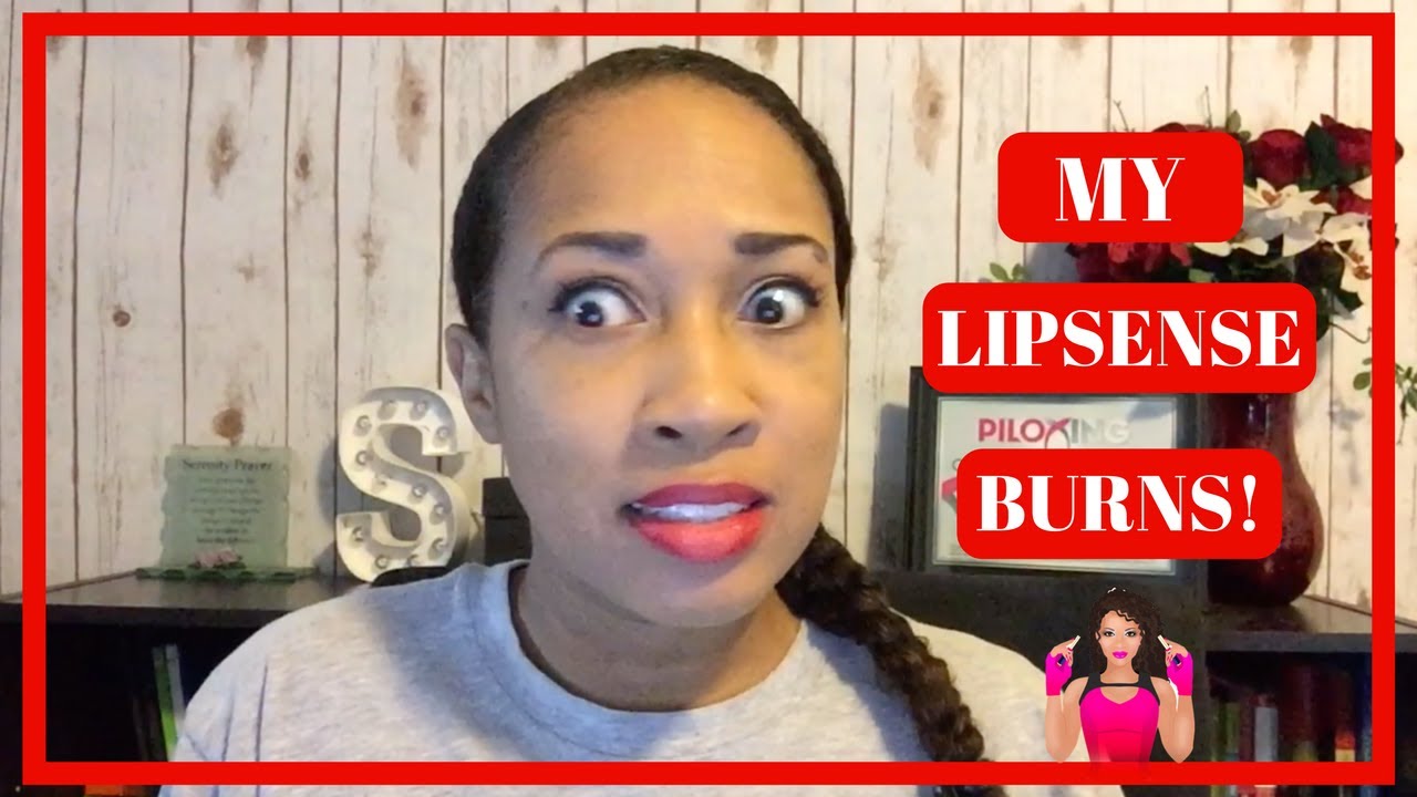 help my lipsense burns youtube