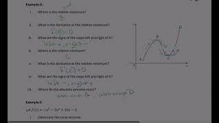 Math 150 3.1 (part 3) Extrema