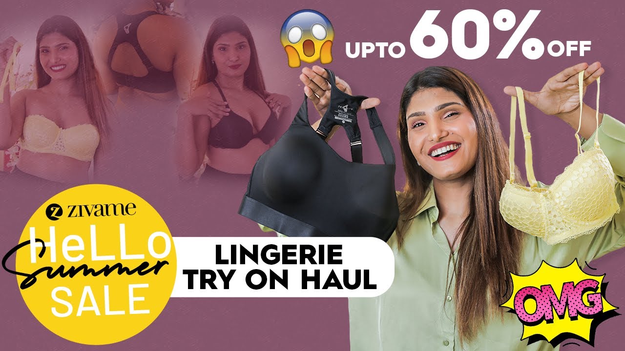 Lingerie Haul for the first time ever! Zivame 60% Sale 