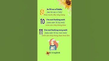 Luyện nói : HỎI THĂM SỨC KHOẺ trong tiếng Anh #tienganh #tienganhchotre #hoctienganh #learnenglish