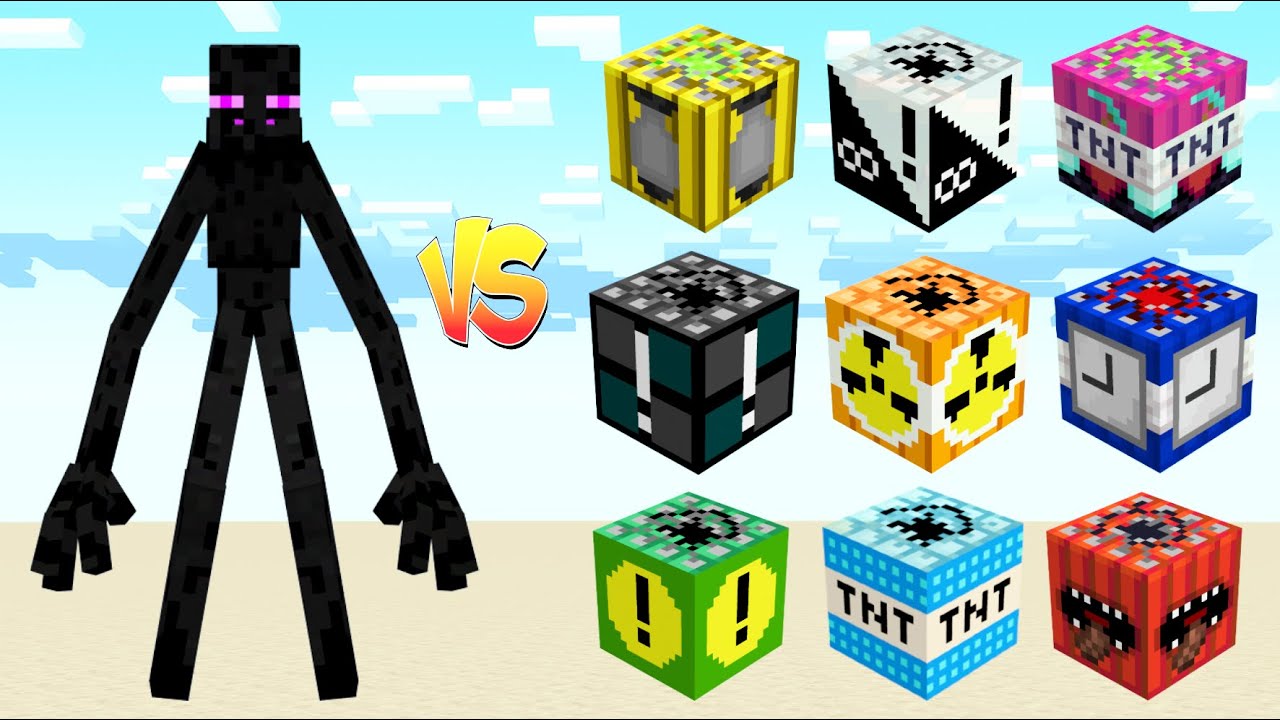 Mutant Enderman Vs Powerful TNT in Minecraft - Very Crazy TNTs