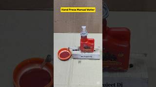 Hand Press Water #shorts #experiment #project