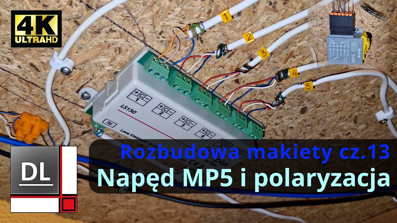 Napęd MP5 i polaryzacja krzyżownicy - Rozbudowa cz.13 #Makieta #Piko #H0 #DCC #PKP