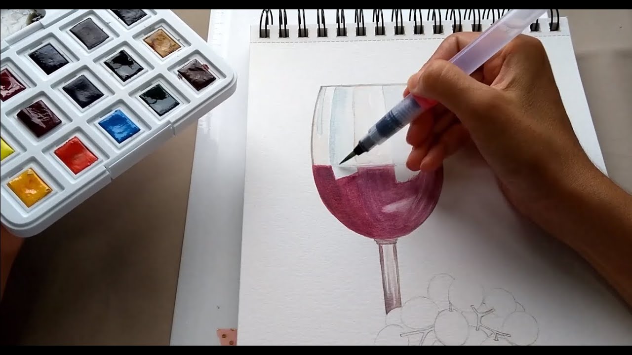 Controlando a Água na Pintura de Aquarela - Exercício 5 - Parte 1