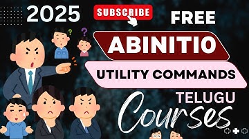 Abinitio Utility commands||class 45||#telugu ||2025||Abinitio course||Free||abinitio in telugu