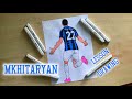 How to draw footballer Henrikh Mkhitaryan / Henrikh Mkhitaryan drawing tutorial