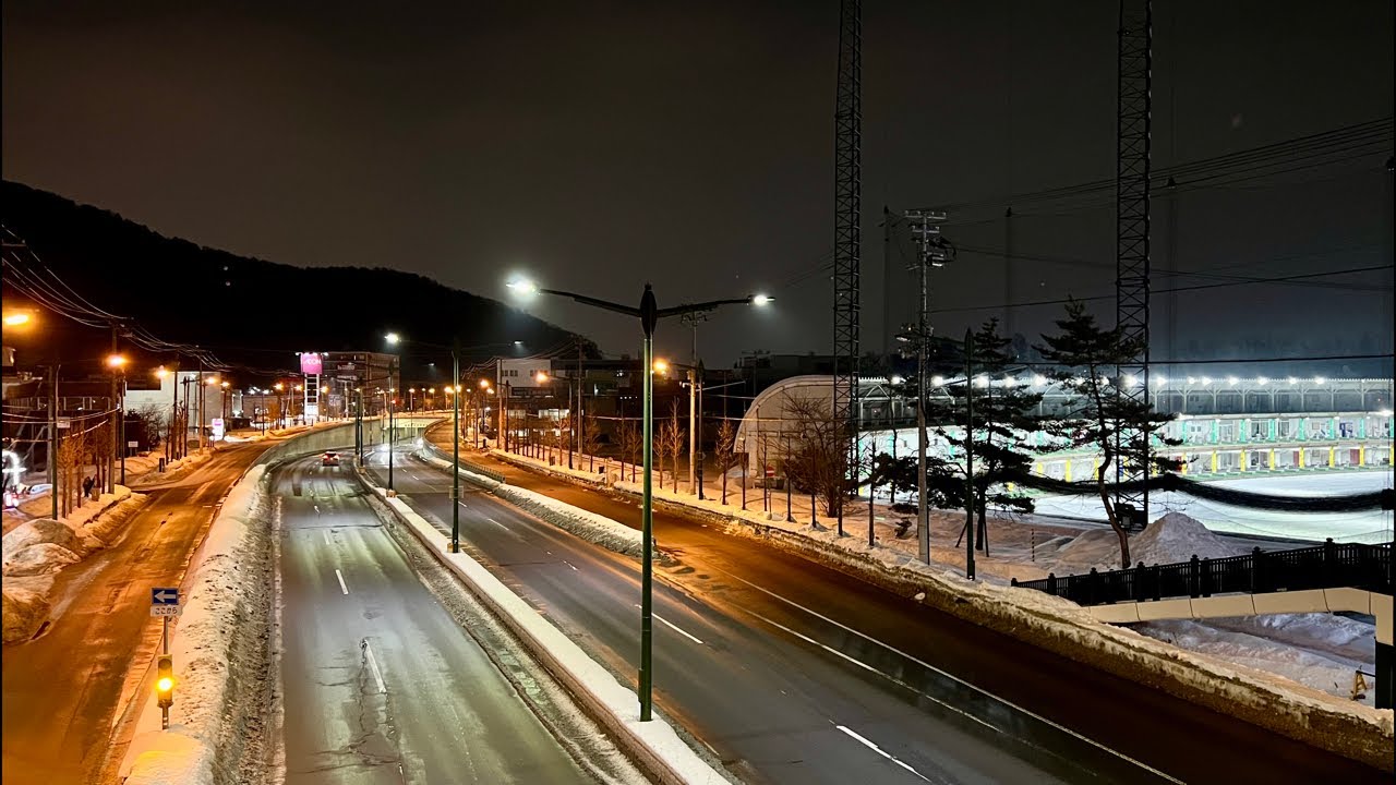 南区の雪捨て場を見に行く配信