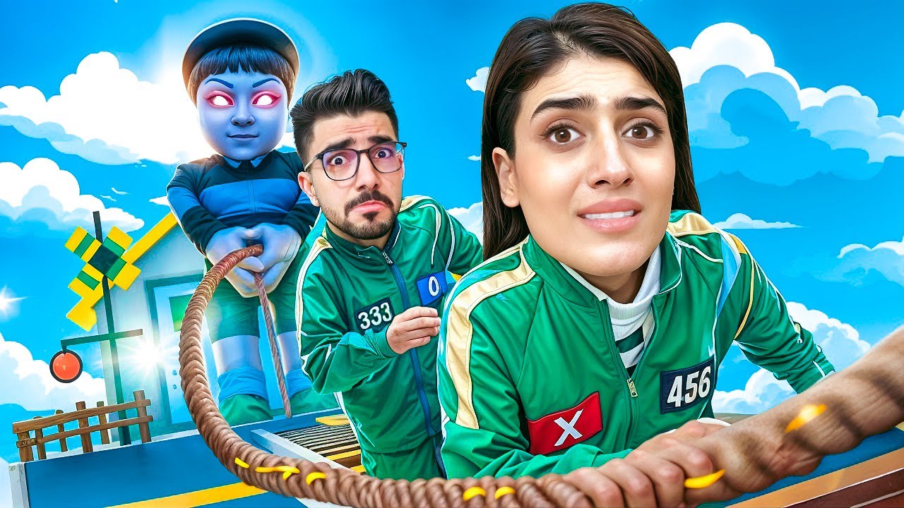 تحدينا بعض انا ومستريوس بلعبة الحبار كاملة😱 Squid Game Roblox