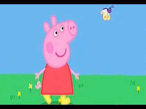 Свинка Пеппе со спасённым щенком провожает год собаки.Peppa pig for New year