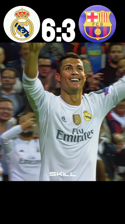 Ronaldo Destroyed messi and neymar #cr7  | real Madrid vs barcelona imaginary #football  #ronaldo