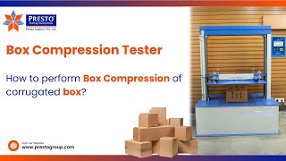 How to Check Box Compression Strength || Box Compression Strength Tester || Carton Box Strength Test