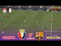 Osasuna vs Barcelona La Liga 2026 Partido Completo Simulacion/Prediccion