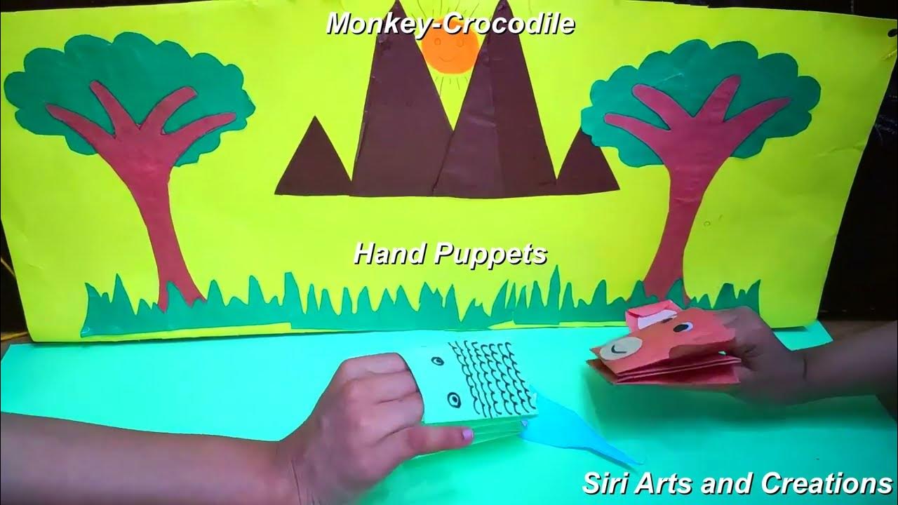 6 Easy Hand Puppets for story telling Paper Hand Puppets Hand