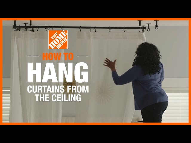 How to Hang Curtains From the Ceiling
