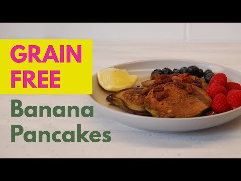 LOW STARCH! Grain Free Banana Pancakes